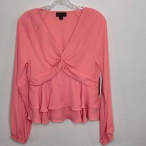 Bold Elements/ Blouse/ small/ color: Orange/ 100% Polyester.
